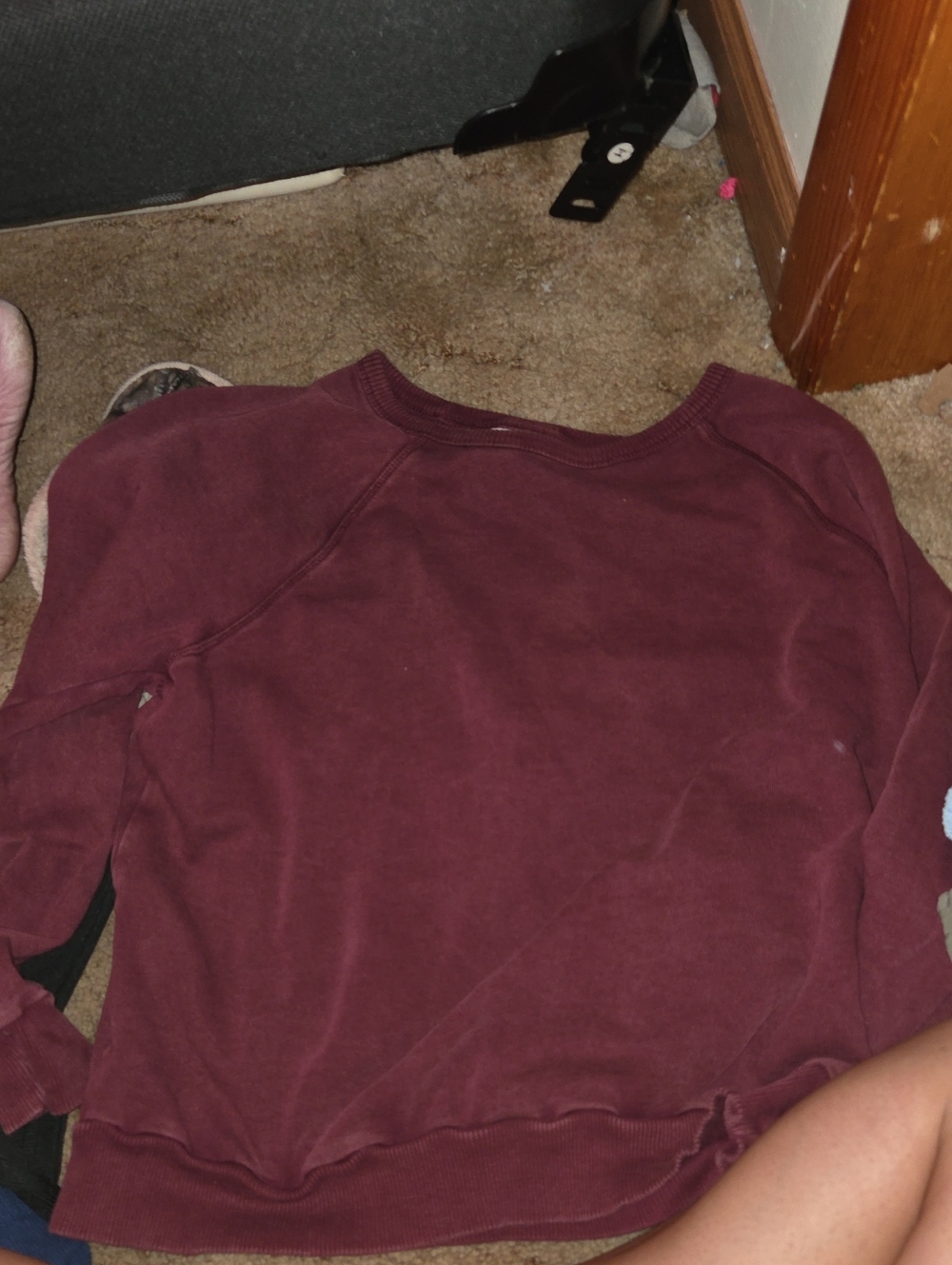 Women's Maroon Crewneck Sweater